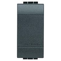 Заглушка без рамки Legrand BTicino LivingLight 1 мод. антрацит картинка